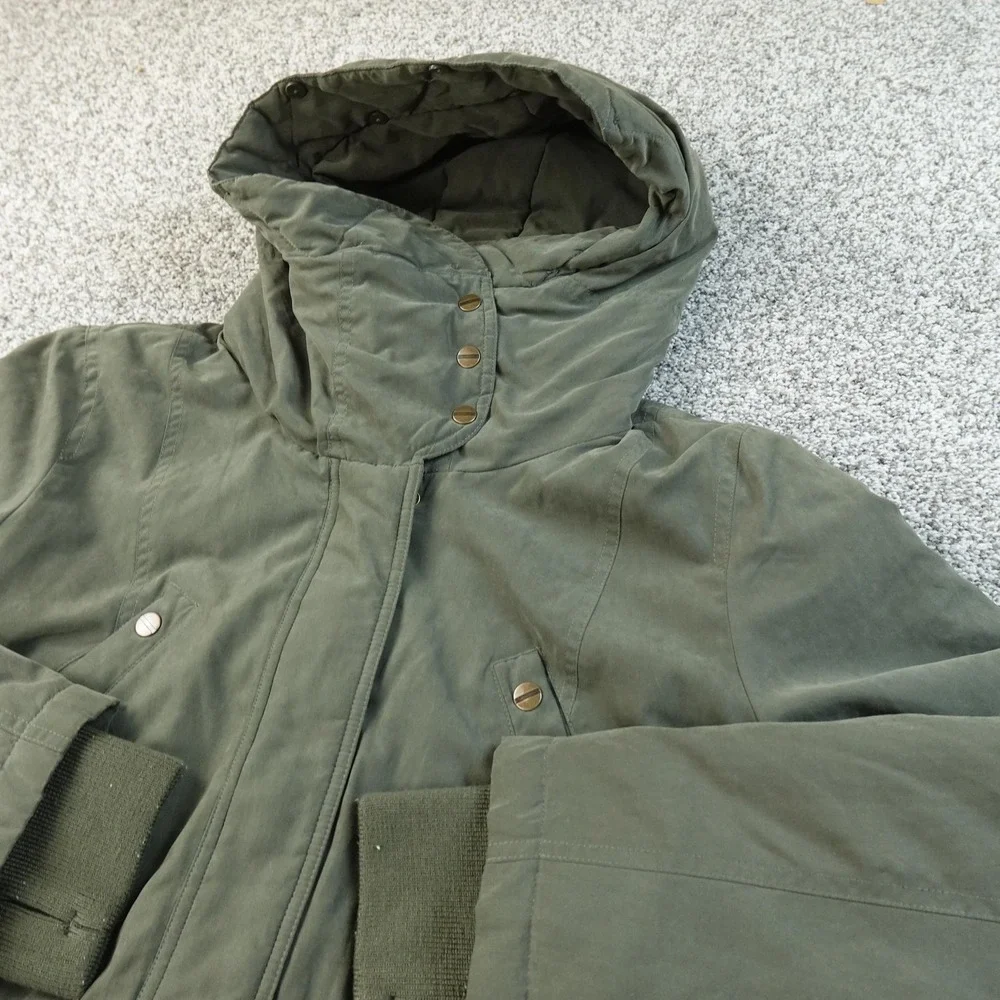 Ralph Lauren Jacket Womens XL Green Hooded Long Parka Chore Coat Insulated Warm - Picture 1 of 11